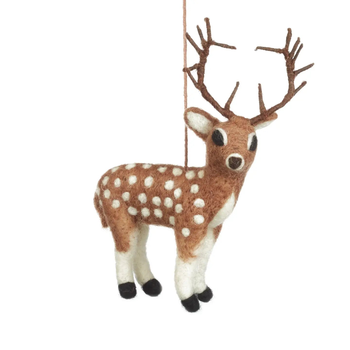 Felt So Good Handmade Felt Hanging Decoration Stag