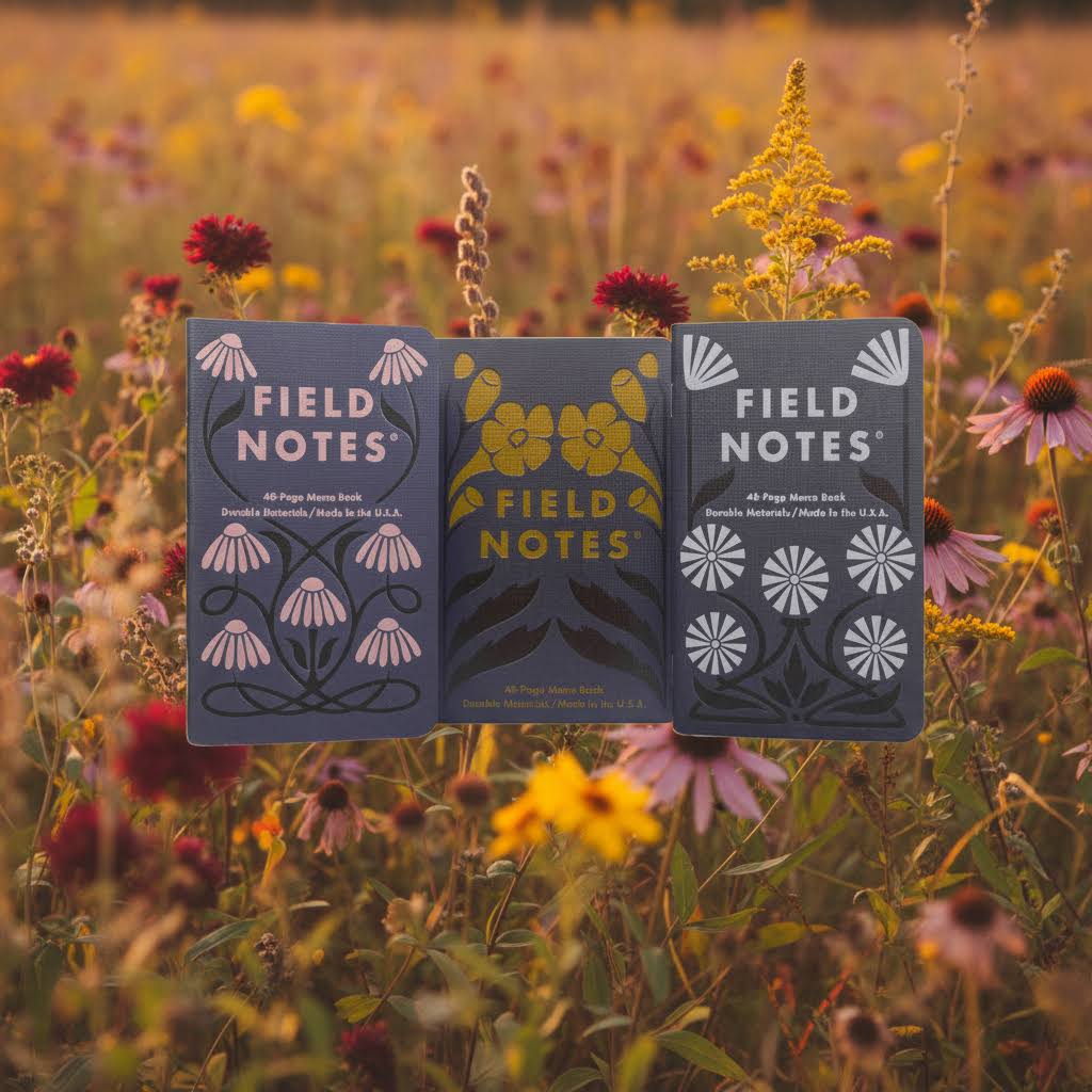 Field Notes Fall Flowers (2025 Edition) 3-Pack