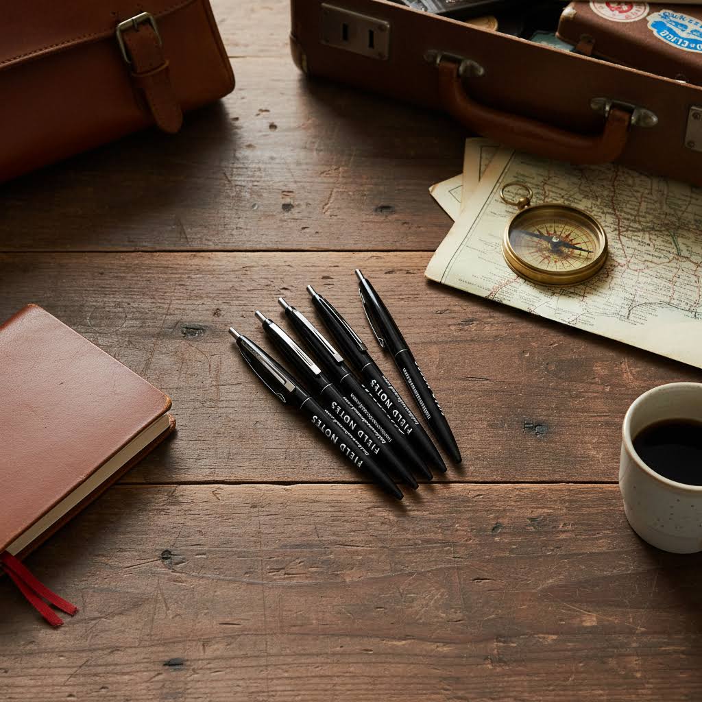 Field Notes Square Deal Clic Pen 6-Pack Black Ink
