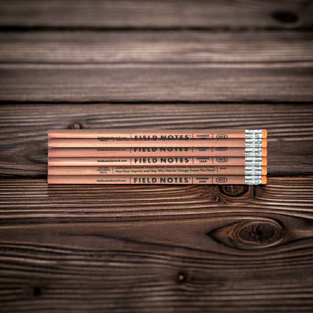 Field Notes Square Deal No. 2 Woodgrain Pencil 6 Pack