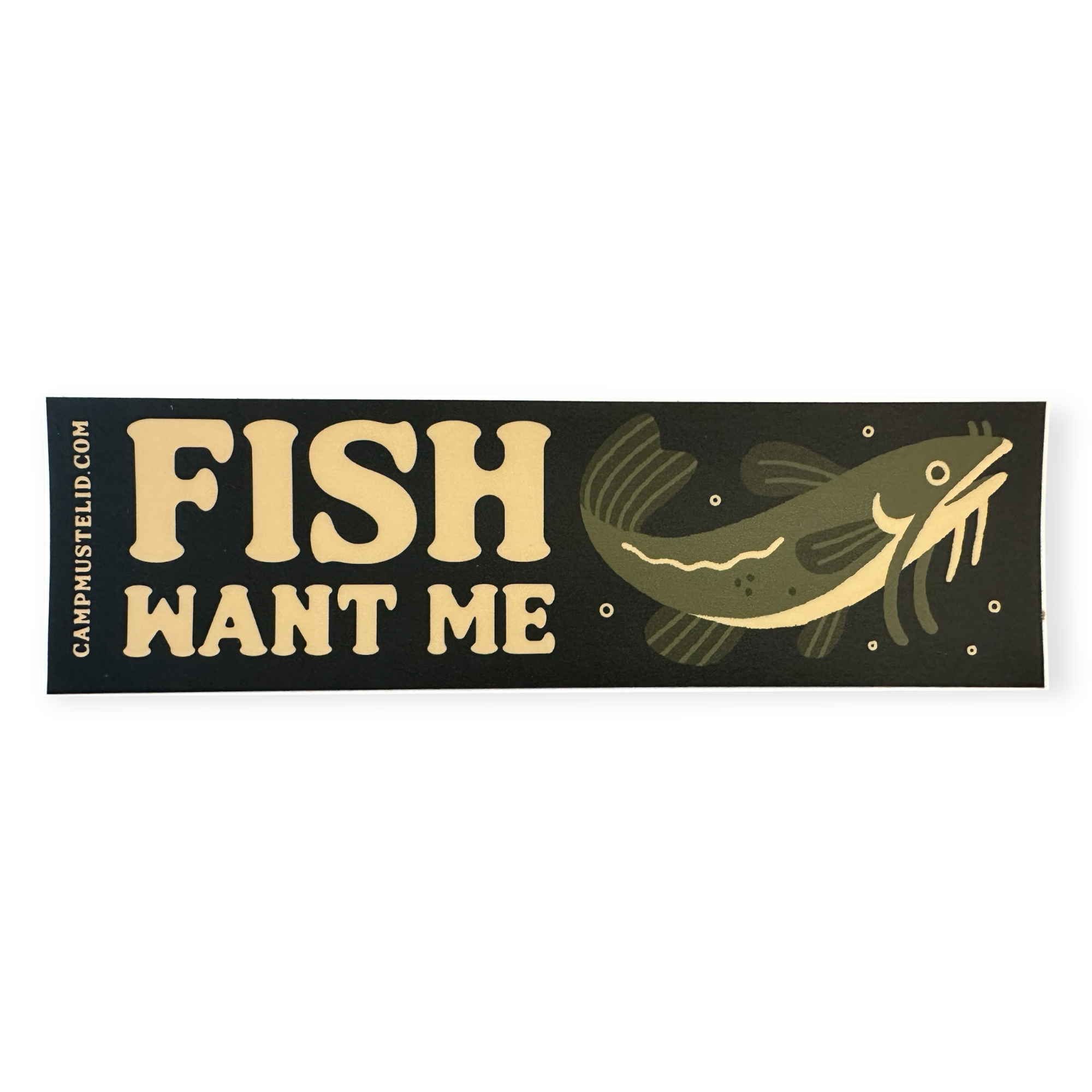 Camp Mustelid Fish Want Me Car Bumper Sticker