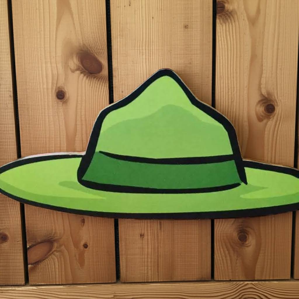 The Sawmill Shop ‘Made In USA’ Forest Warden Hat Wooden Sign