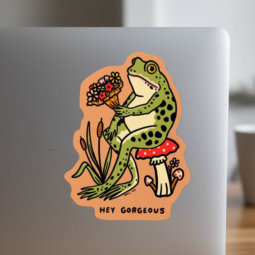 Stay Home Club Hey Gorgeous Vinyl Sticker