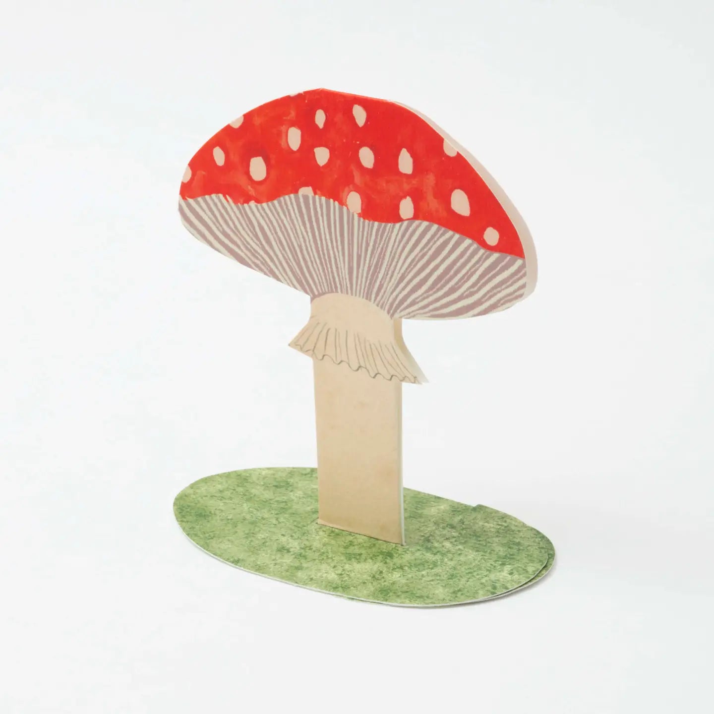 Hadley Paper Goods Red Frilly Mushroom Greeting Card