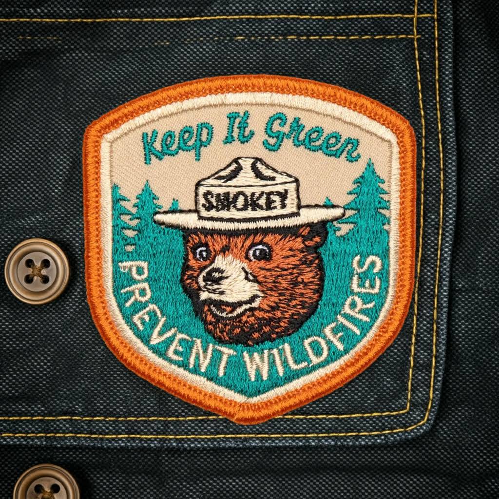 The Landmark Project Smokey Bear Patch - Keep It Green