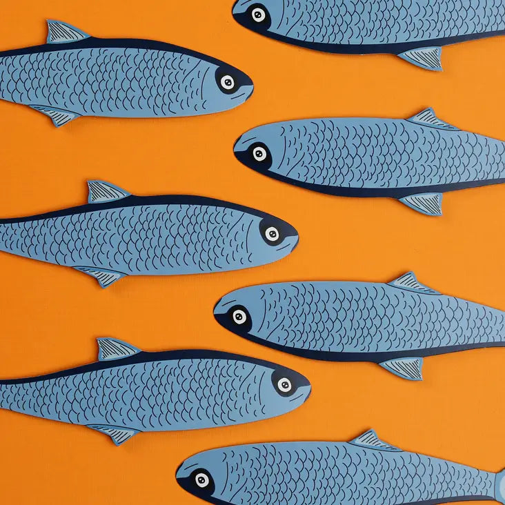 Humdrum Paper Die Cut Paper Bookmark - Fish