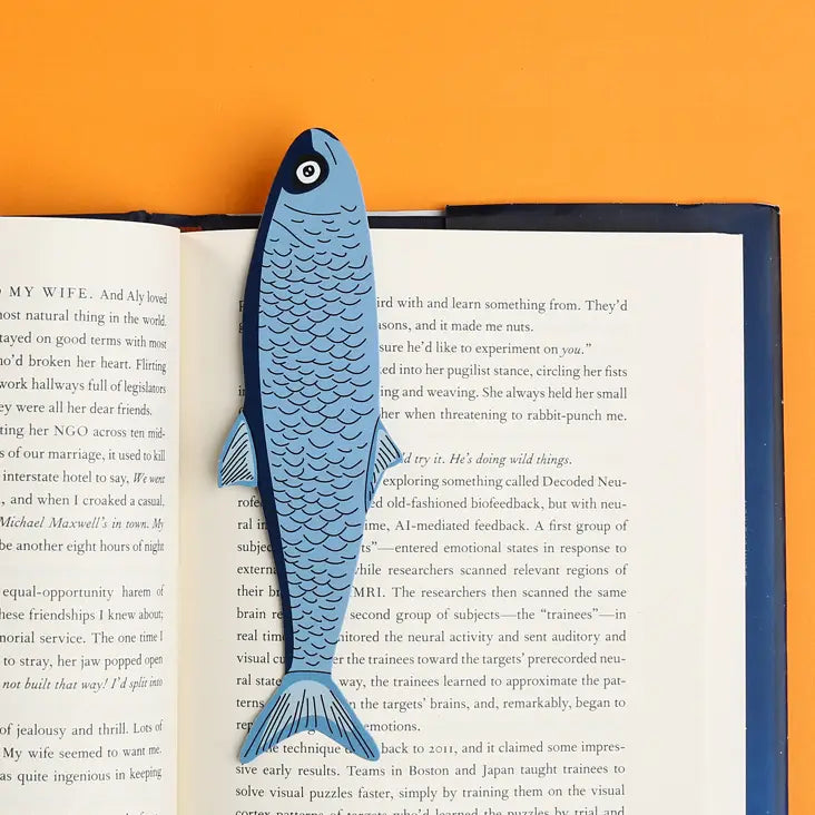 Humdrum Paper Die Cut Paper Bookmark - Fish