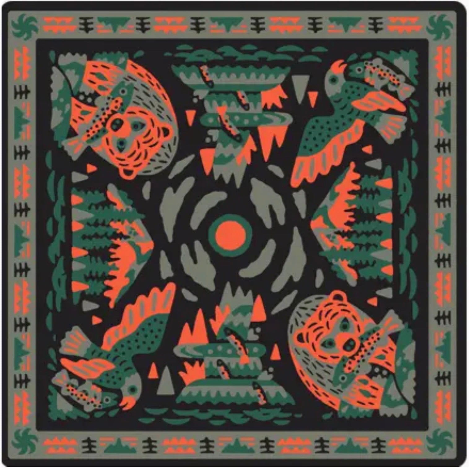 Bandits Bandanas Midnight Sun Bandana
