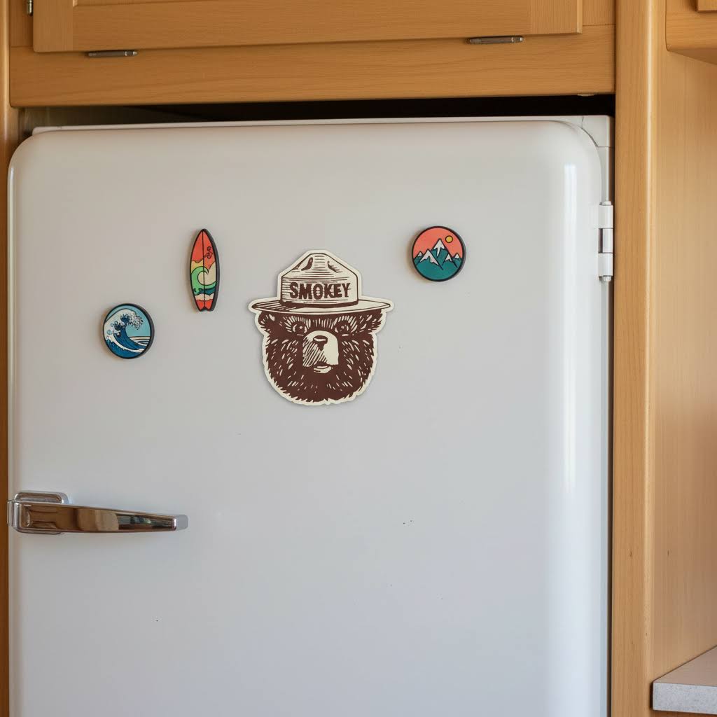 The Landmark Project Smokey Bear Face Magnet