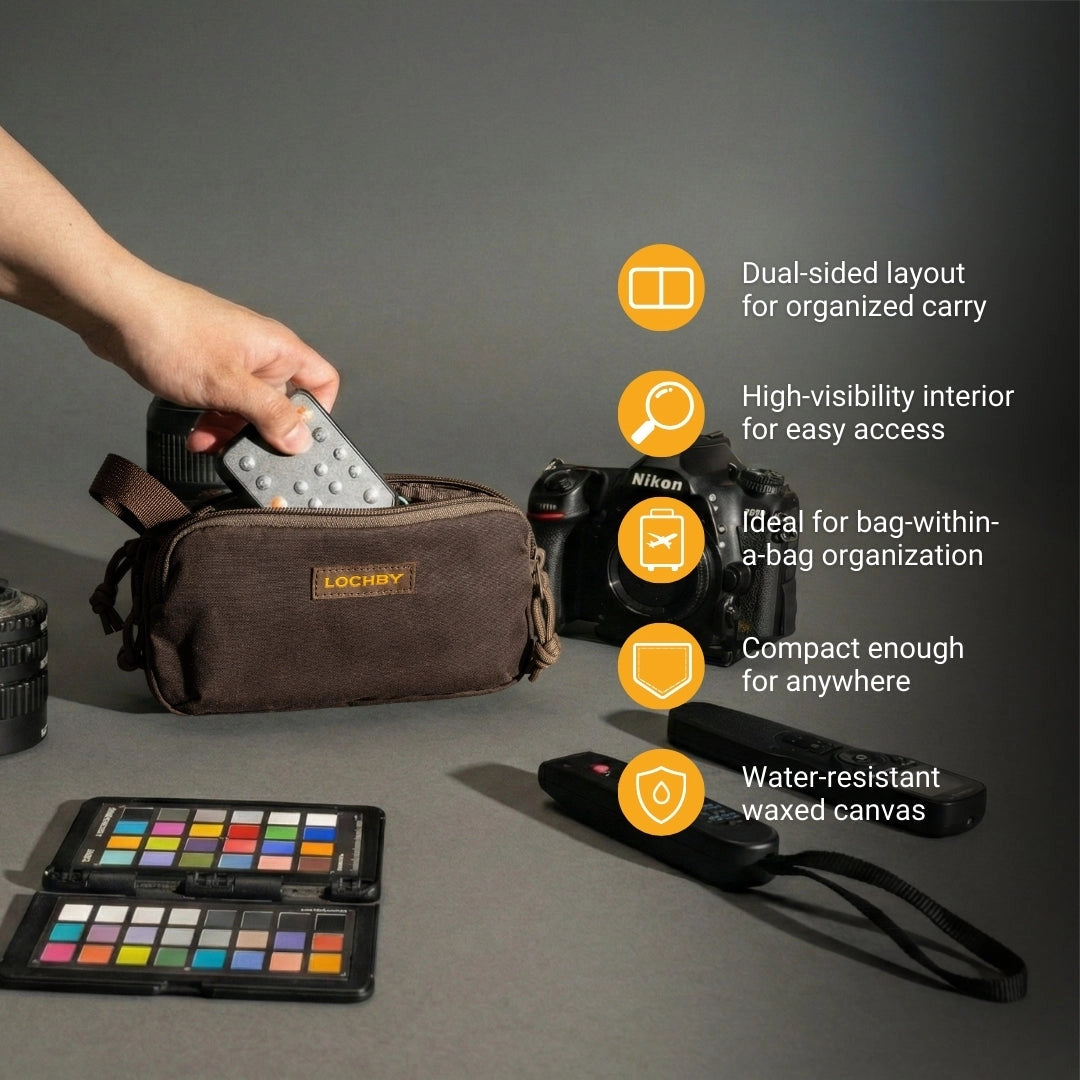 Lochby Mini Venture Pouch Travel Organiser -  Brown