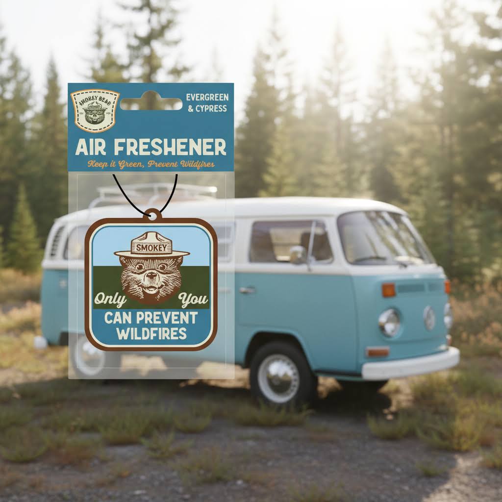 Good & Well Supply Co Evergreen & Cypress - Smokey Bear Air Freshener