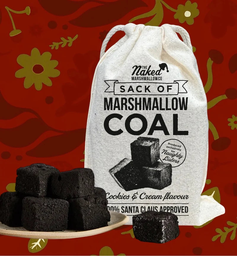 The Naked Marshmallow Co Sack of Gourmet Marshmallow Coal