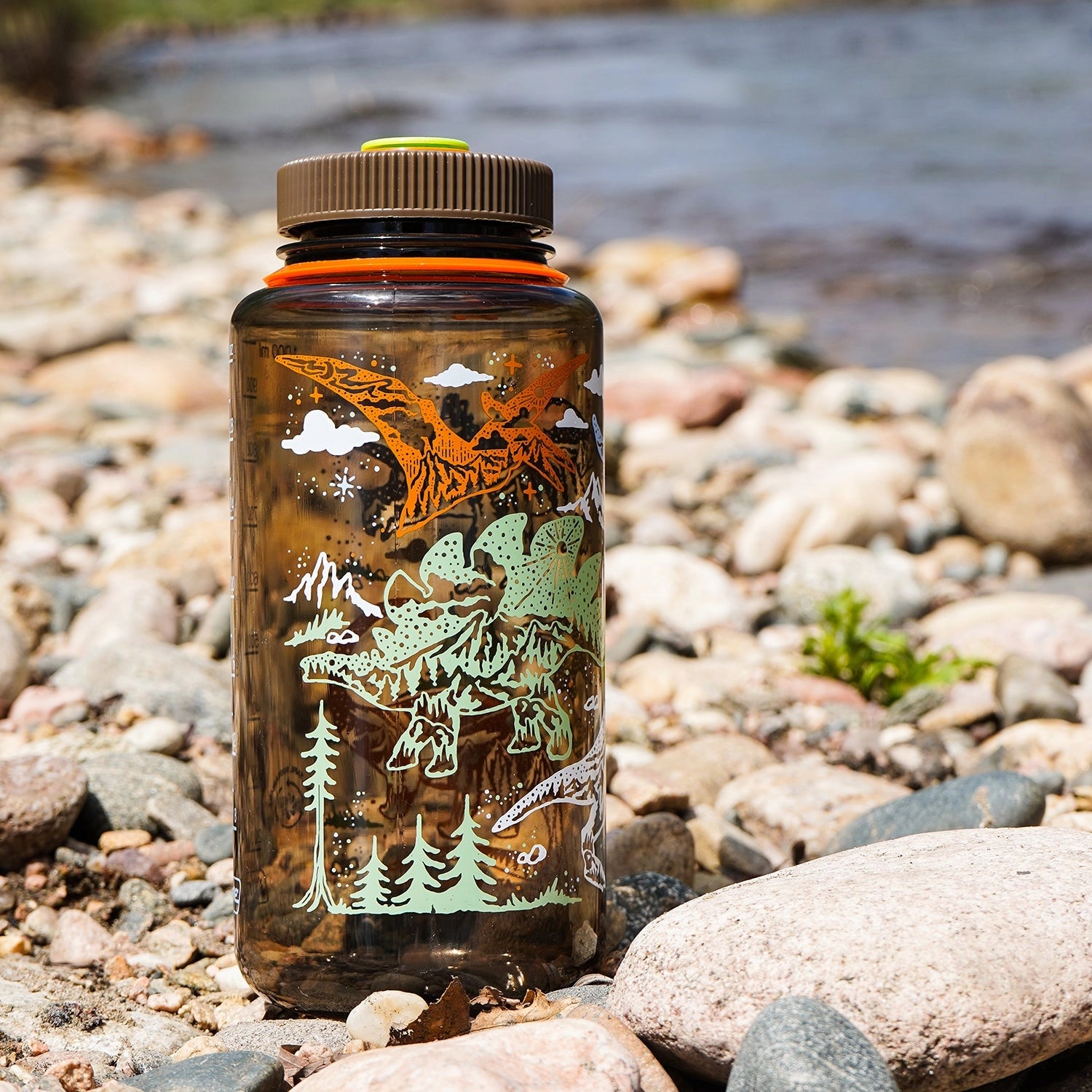 Atomic Child Dinosaur 32oz Nalgene Water Bottle