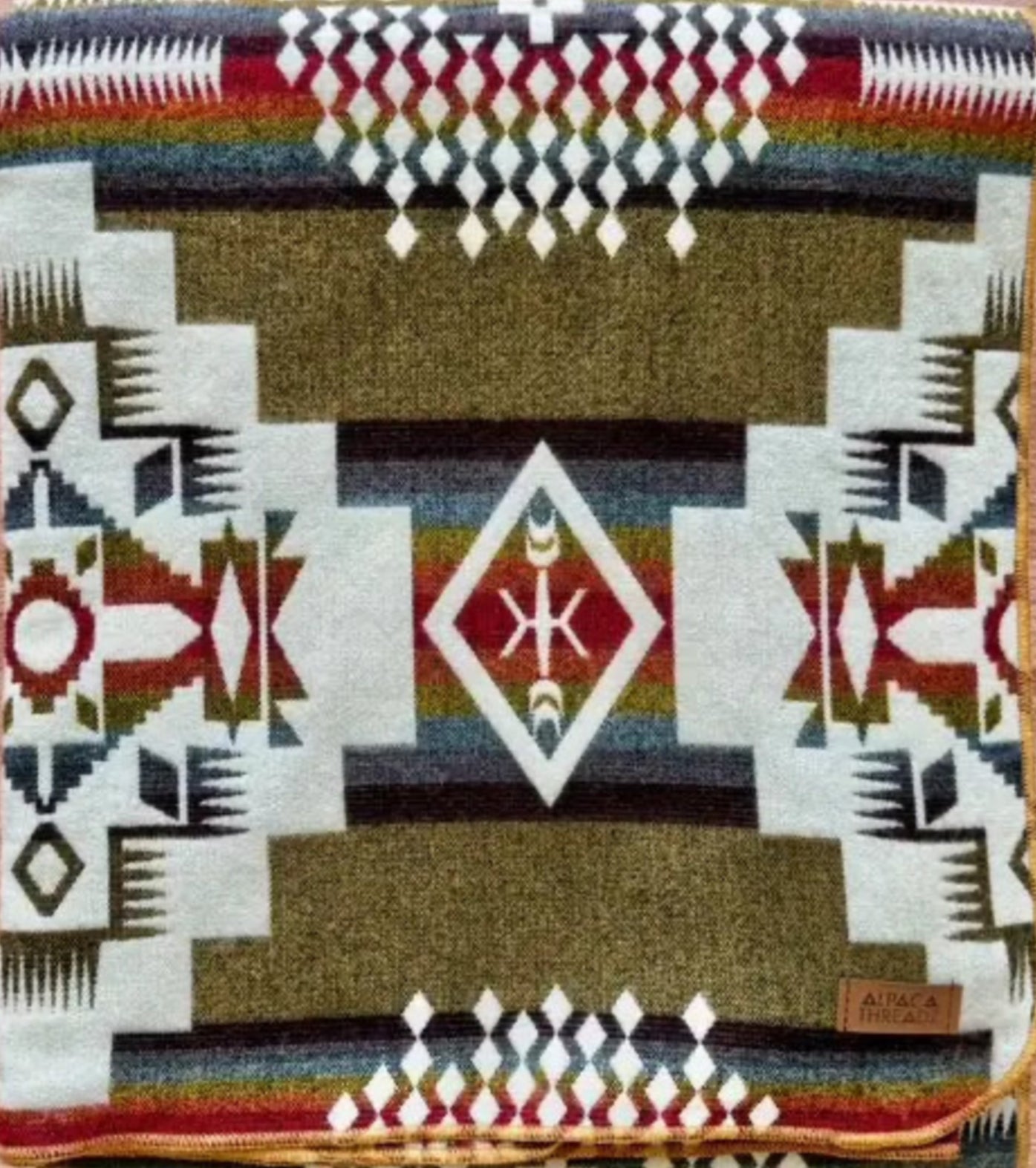 Alpaca Threadz Andean Alpaca Wool Blanket - Sandstone