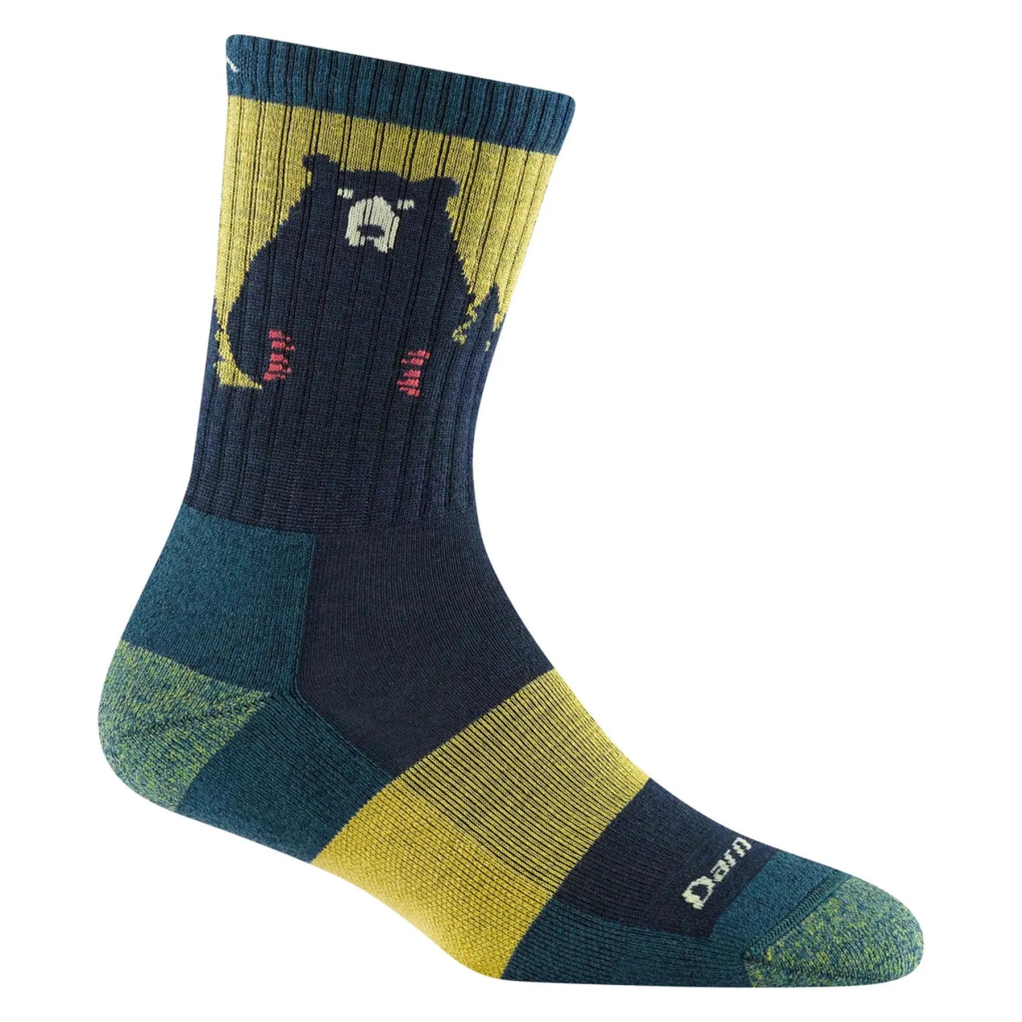 Darn Tough 1970 Women's Bear Town Micro Crew Lightweight Hiking Socks - Dark Teal