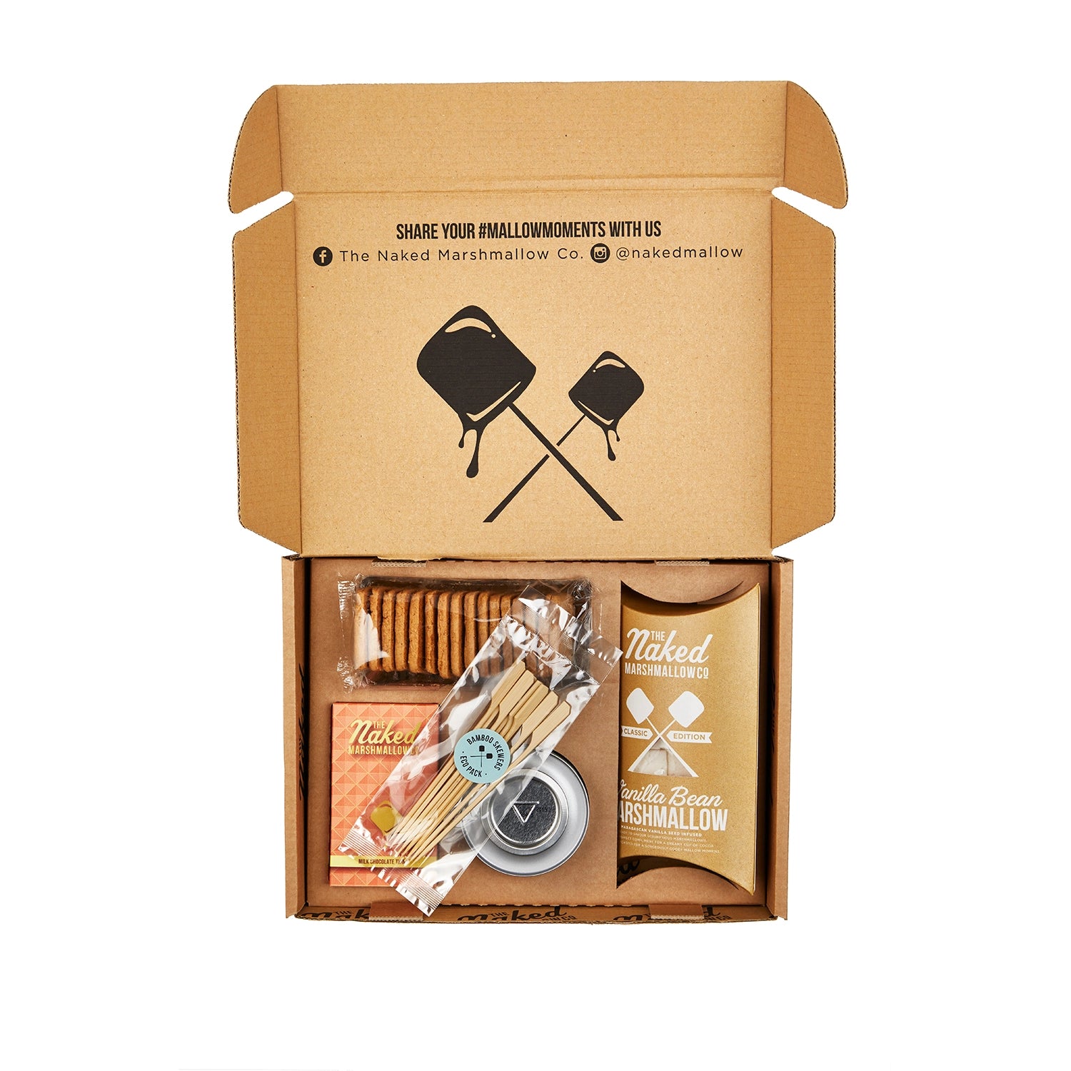 The Naked Marshmallow Co S’mores Kit With Burner