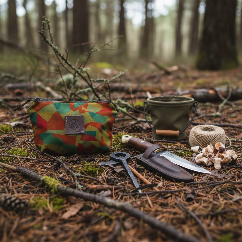 Journeyman Handcraft Camo Patchwork Pouch