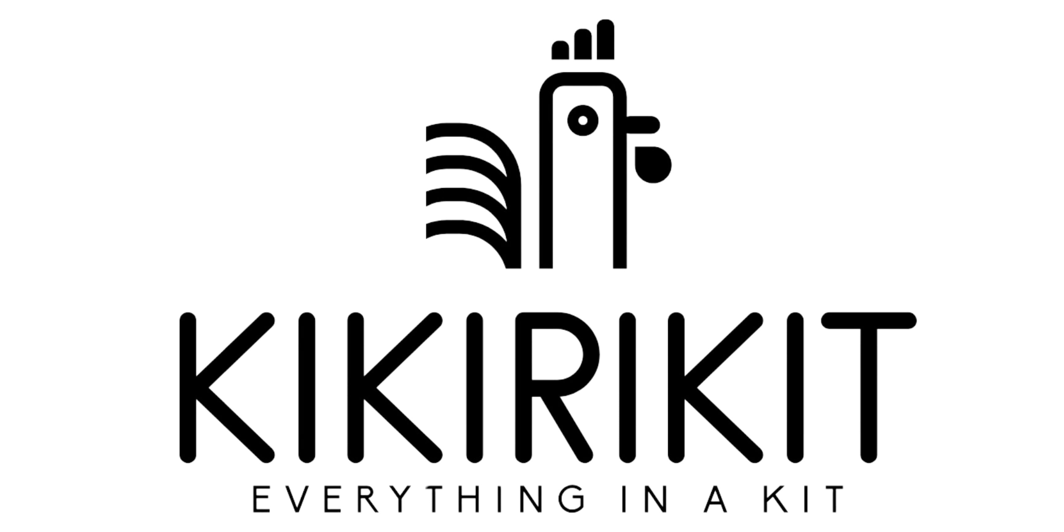 Kikirikit Foldable Portable Charcoal Barbecue Kit - Black