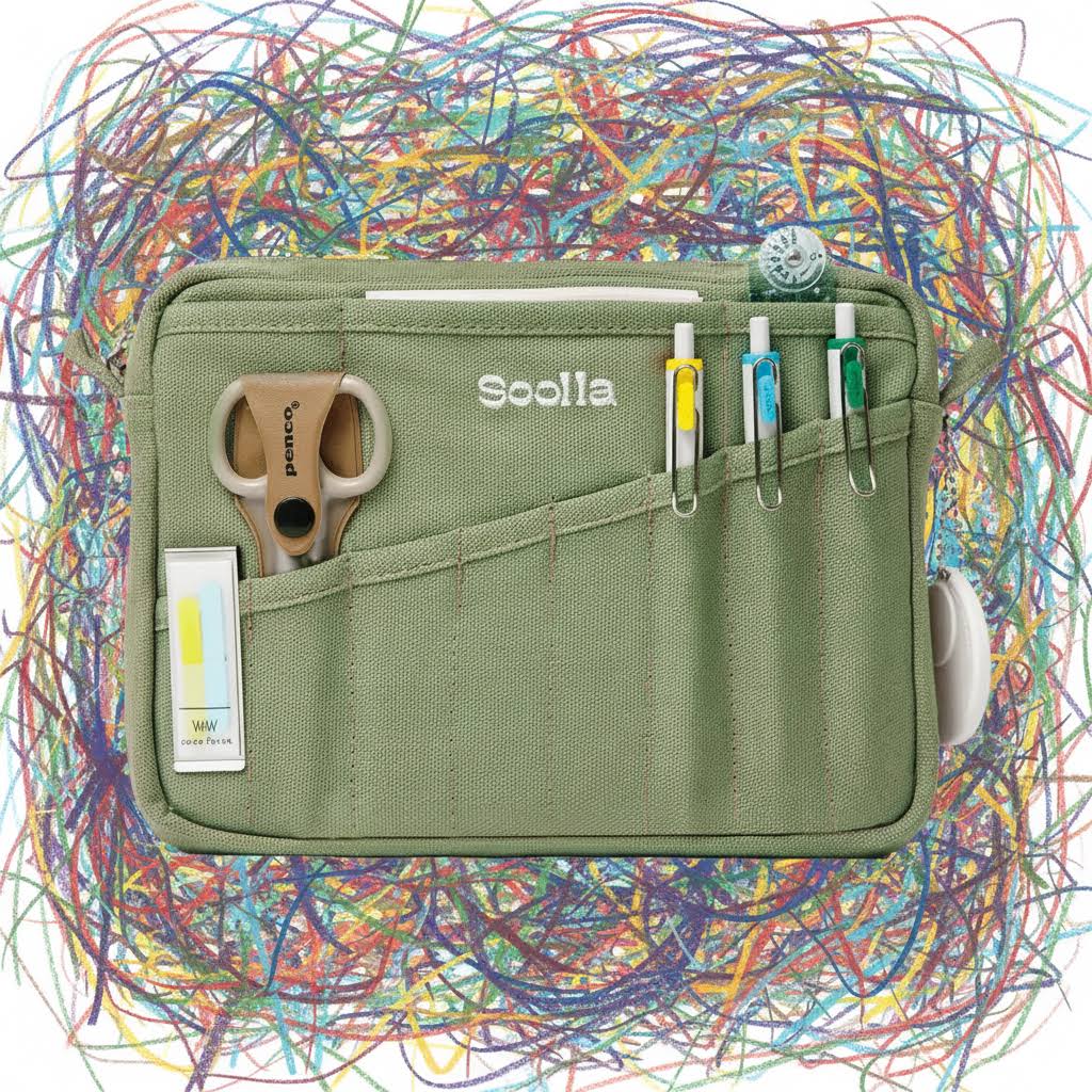 Soolla® Studio Artist Stationery Pouch -  Ganja Green