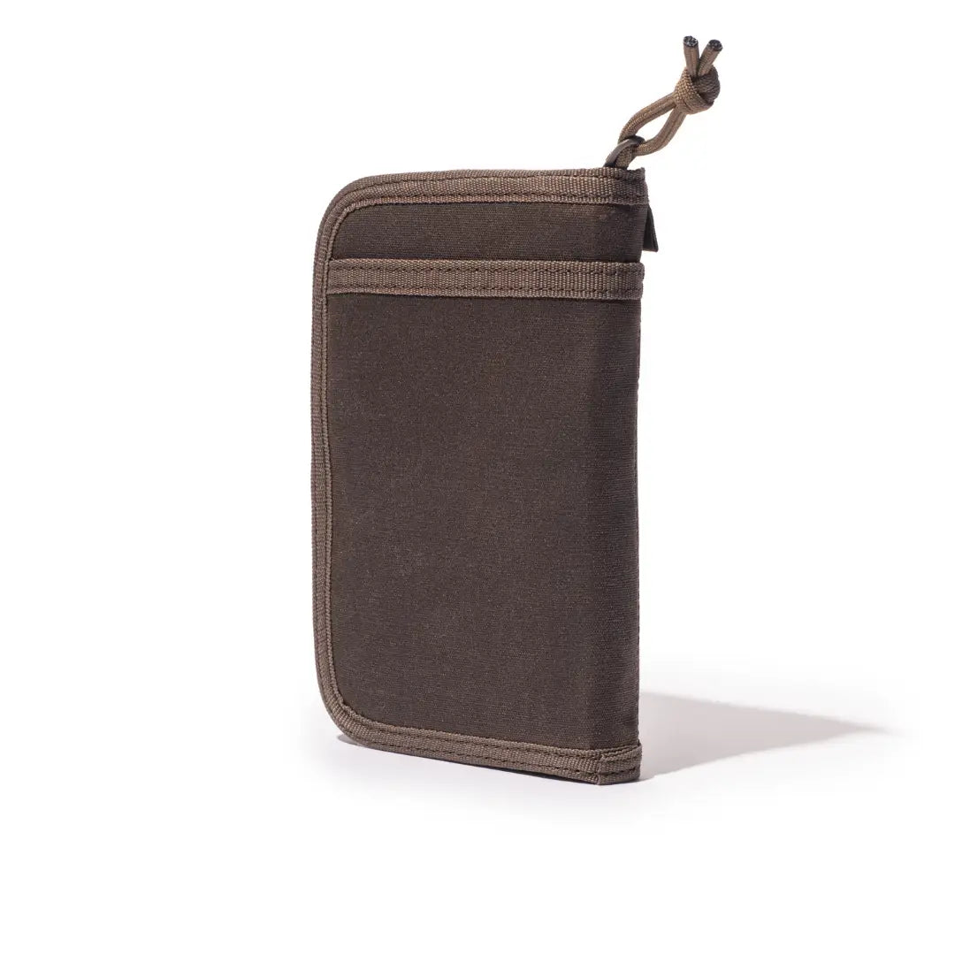 Forager Provisions LTD Lochby brown waxed canvas pocket journal with a durable zip closure and rugged finish.