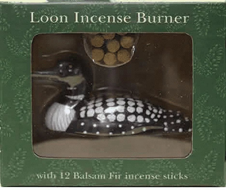 PAINES Incense Loon Incense Holder (12 Balsam Fir logs)