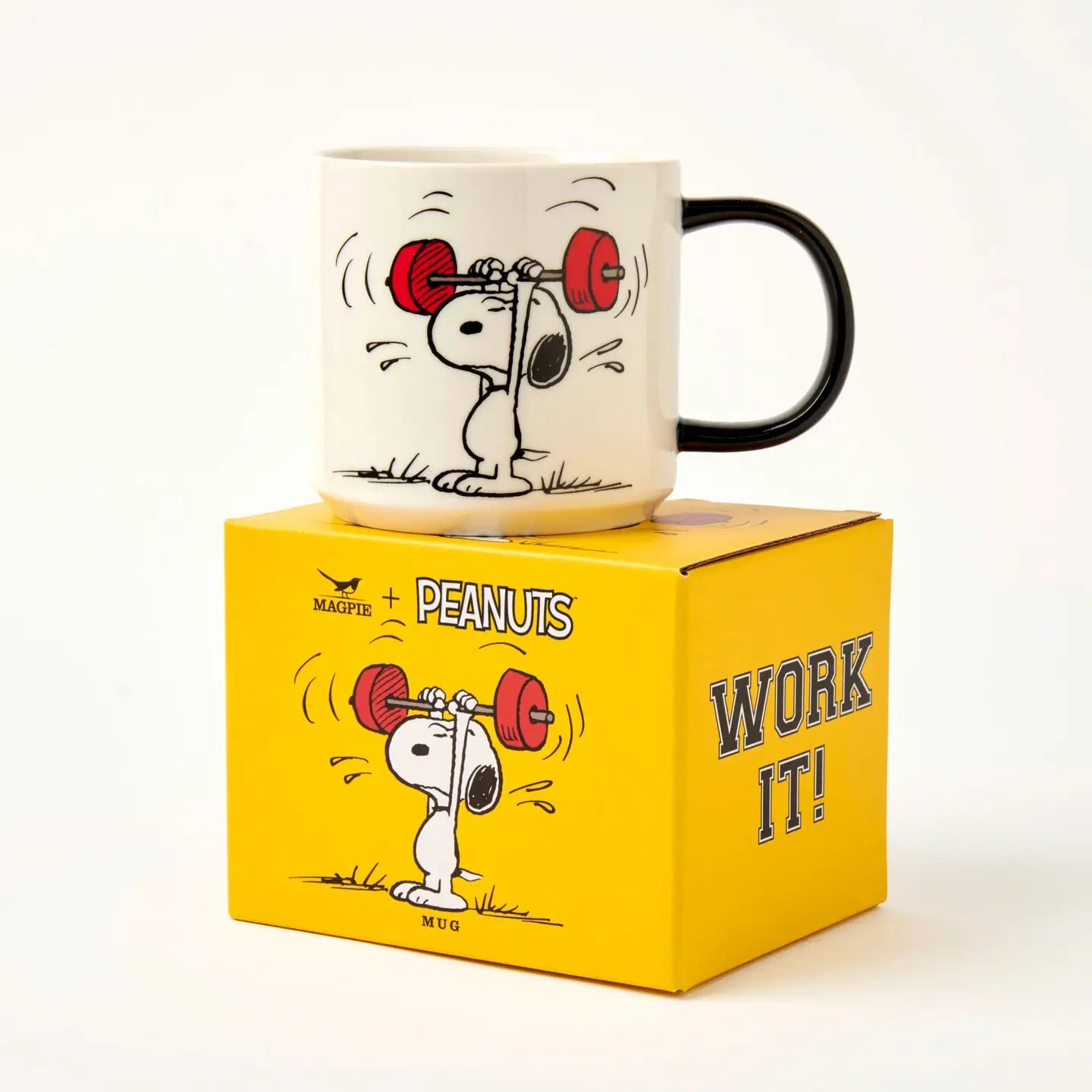 Magpie Gifts Snoopy Vegan Bone China Mug - Work It!