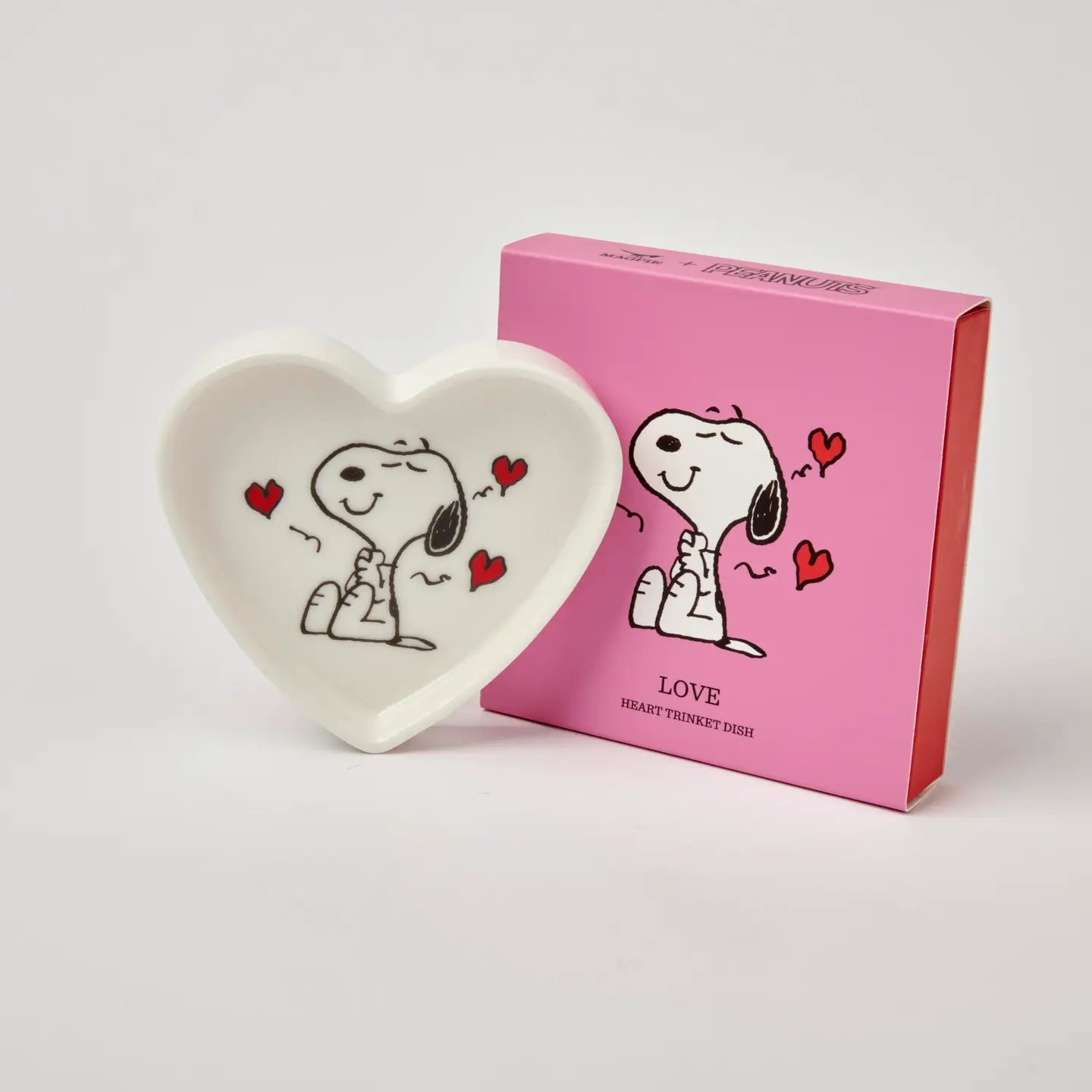 Magpie Gifts Snoopy Heart Shaped Love Trinket Tray