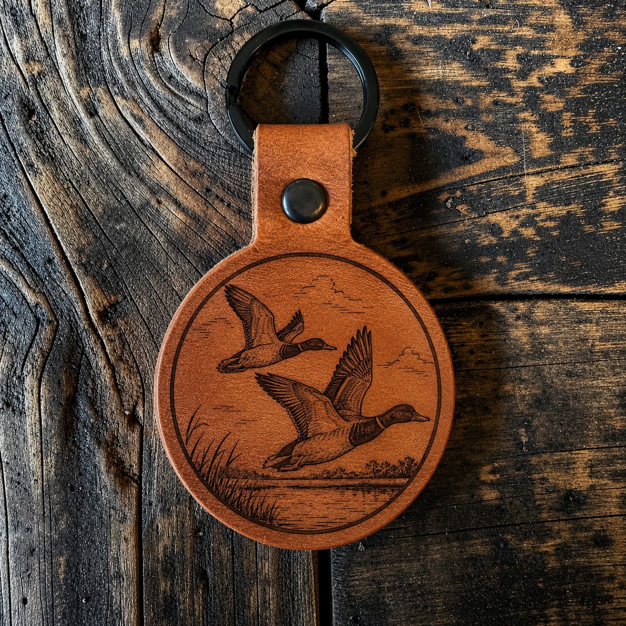 Forager Provisons X Kjøtt Supply Co Horween Derby Leather Keyring (Customise Me)