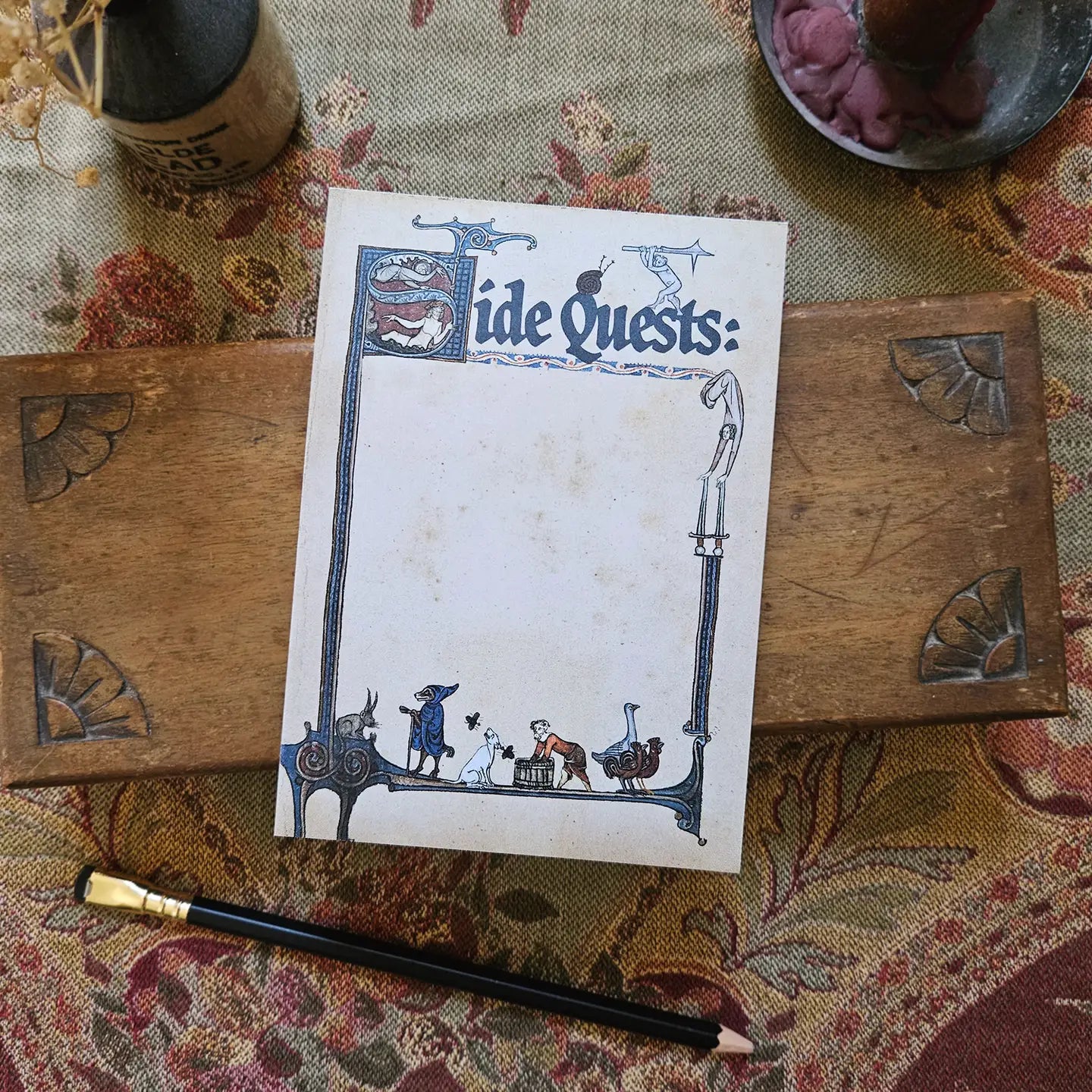Betiobca “Side Quests” Medieval Notepad