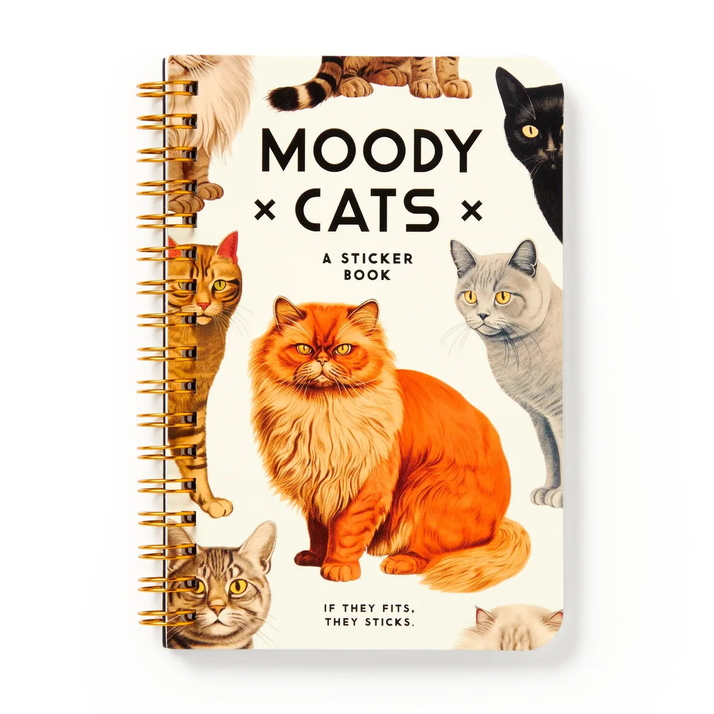 Brass Monkey Moody Cats A Sticker Book