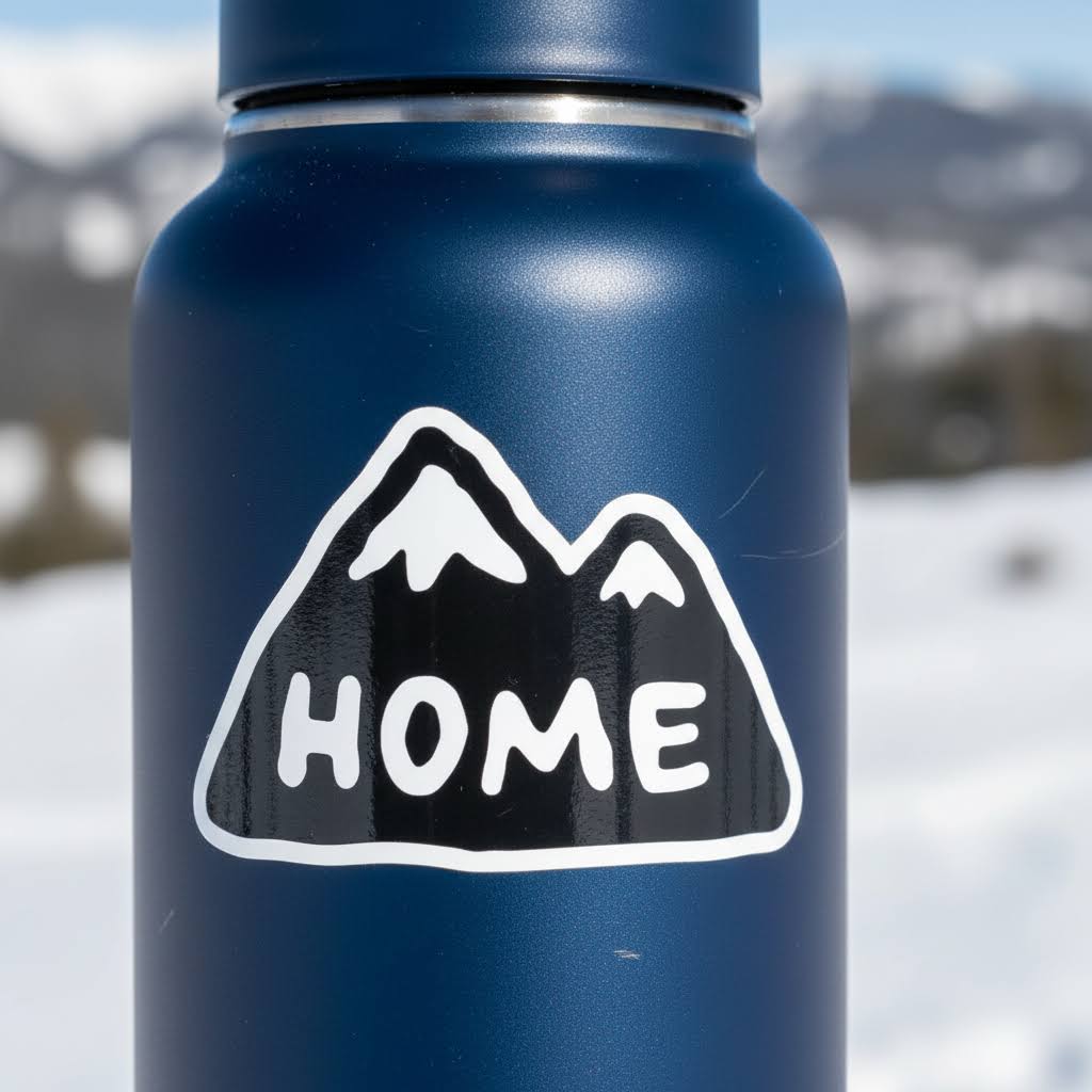 Union Made The Mountains Is My Home Vinyl Sticker (1 Unit)