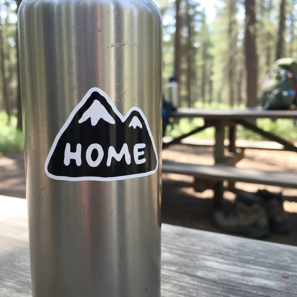 Union Made The Mountains Is My Home Vinyl Sticker (1 Unit)