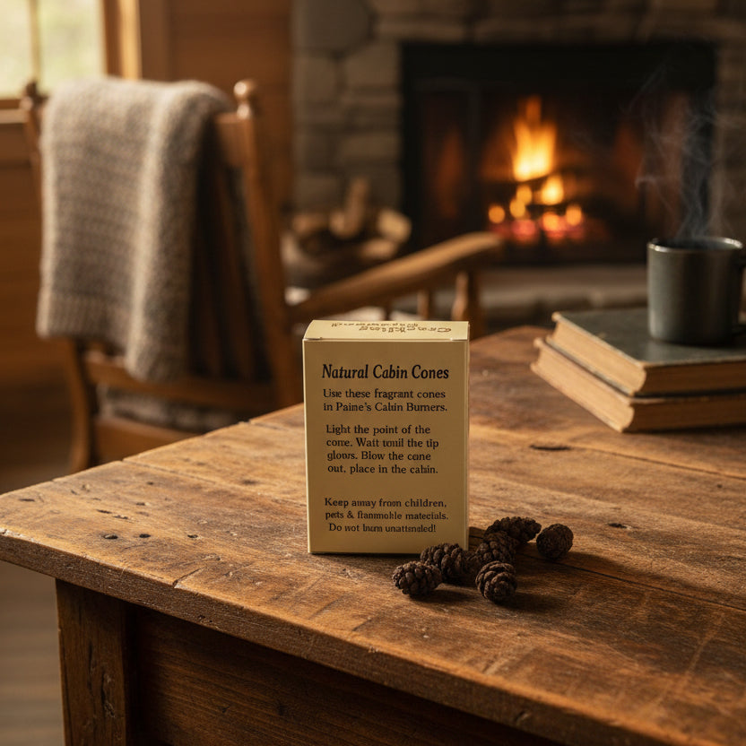 PAINES Crackling Firewood Premium Incense Cones (25 CONES)