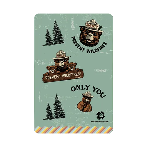 Only You Smokey Bear Dazzits NoSo Repair Patches