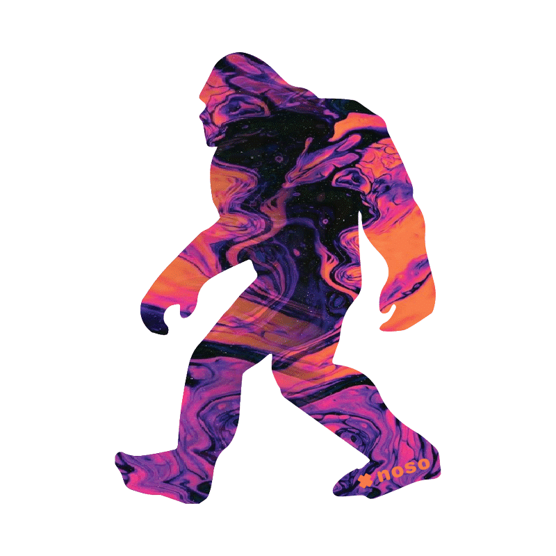 Pyschedelic Tie Dye Sasquatch x Noso Repair Patch