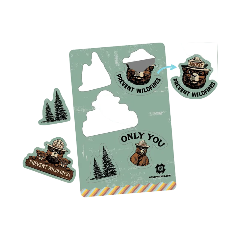 Only You Smokey Bear Dazzits NoSo Repair Patches