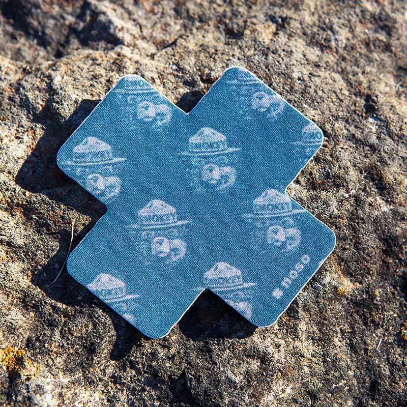 Smokey Bear Woodblock Cross X NoSo Repair Patch