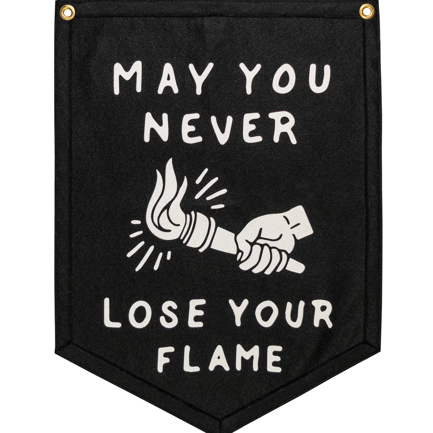 Oxford Pennant May You Never Lose Your Flame Camp Flag