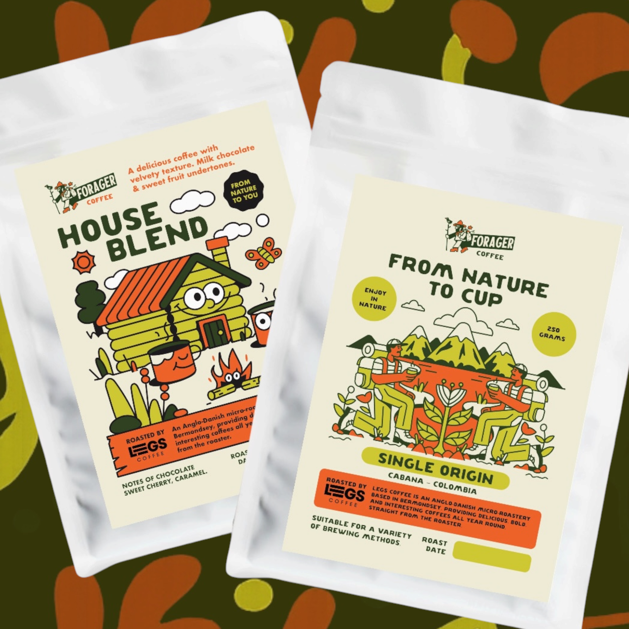 Forager Provisions x Legs Coffee Double Pack (House Blend & Single Origin) 250g