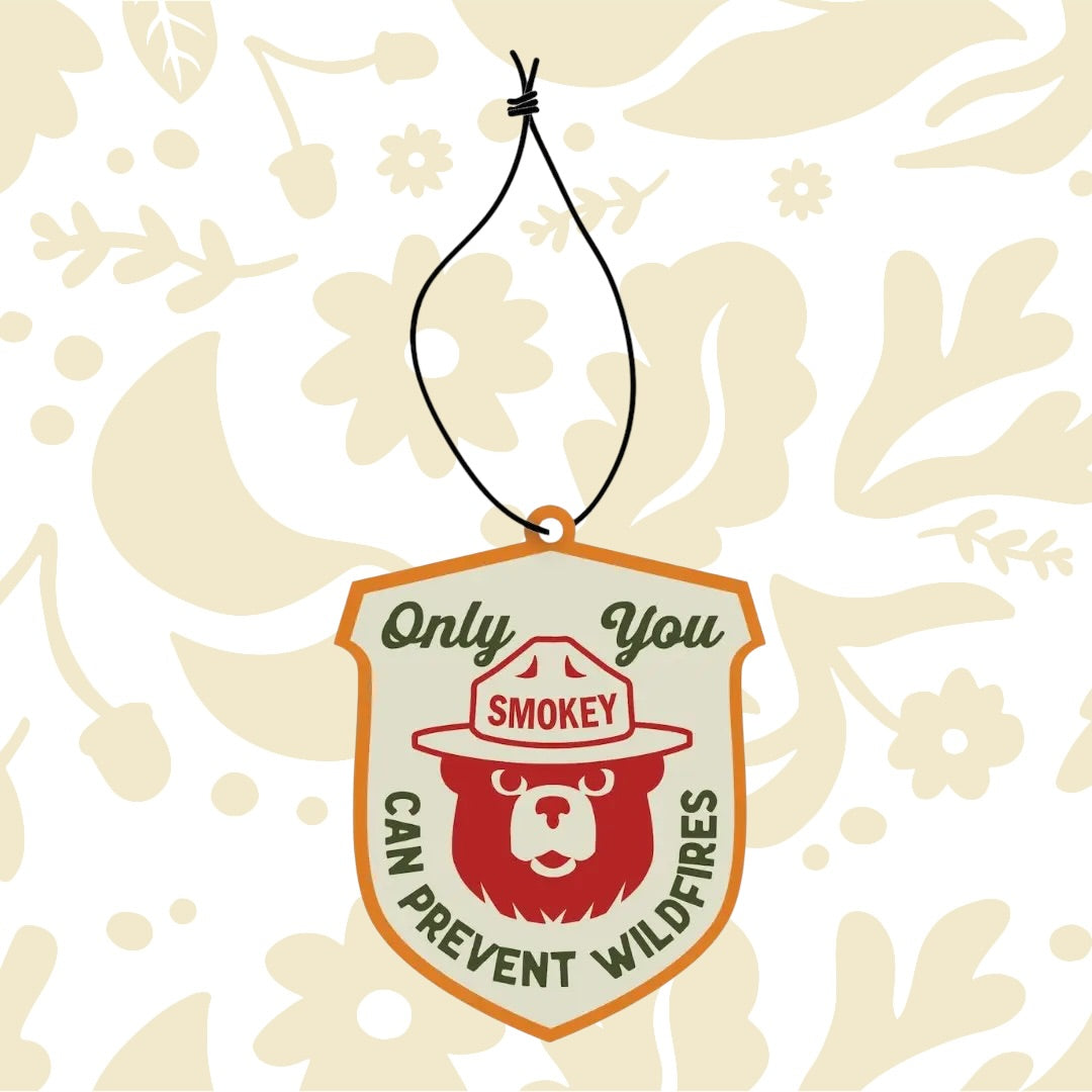 Good & Well Supply Co Smokey Bear Vehicle Air Freshener Pine & Sage