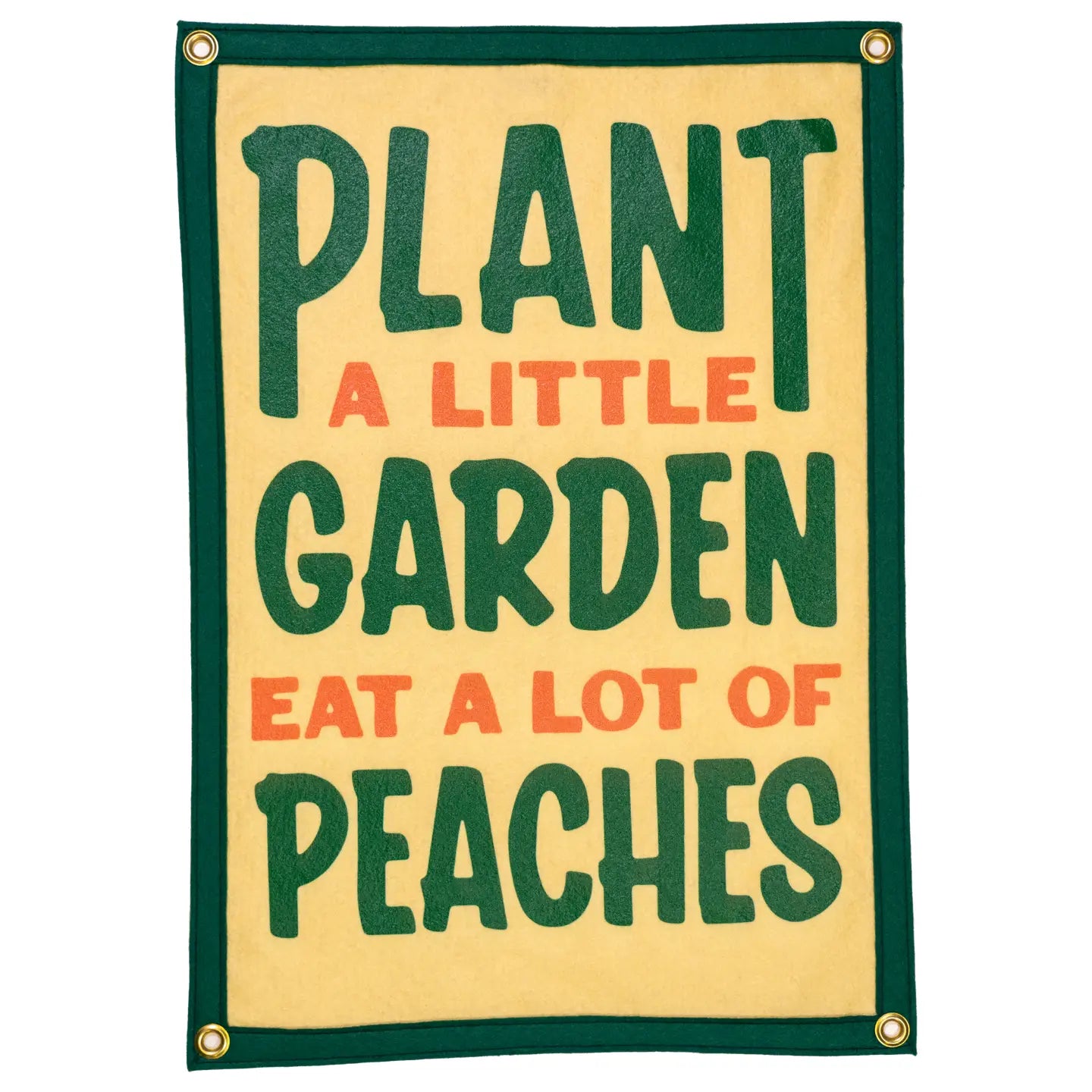 Oxford Pennant x John Prine Plant A Little Garden Eat A lot Of Peaches Camp Banner