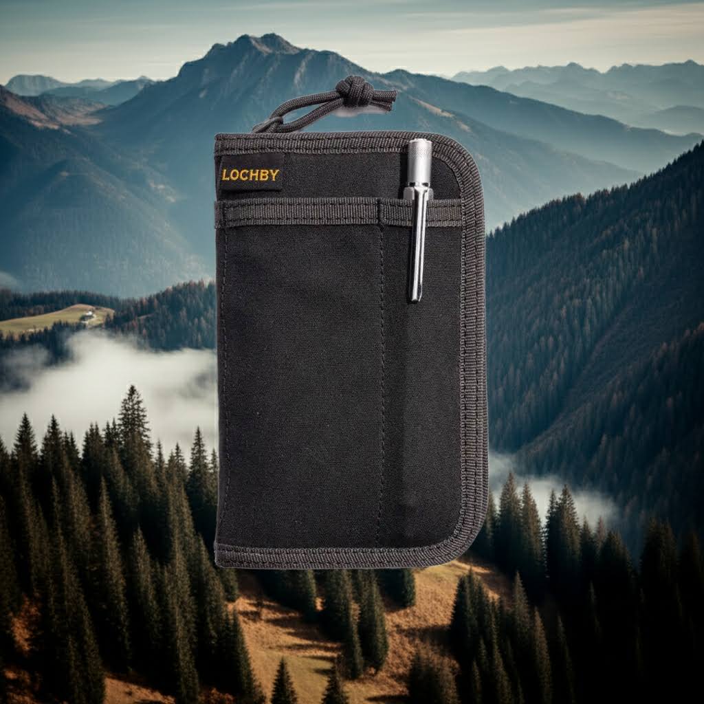 Lochby Pocket Journal - Bumblebee (Charcoal & Yellow)