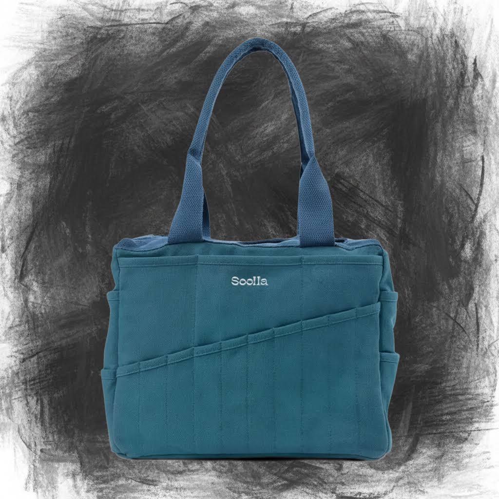 Soolla Studio Pottery Art Bag -  Aquamarine (Back July 2026 / Wishlist Now)