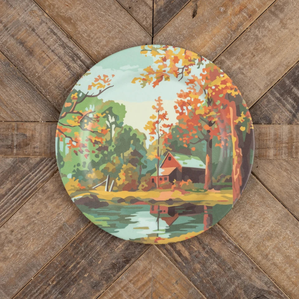 Ragon House Vintage Inspired Paint By Numbers Cabin In The Woods Melamine Plate (September 15th 2026 - Wishlist Now)
