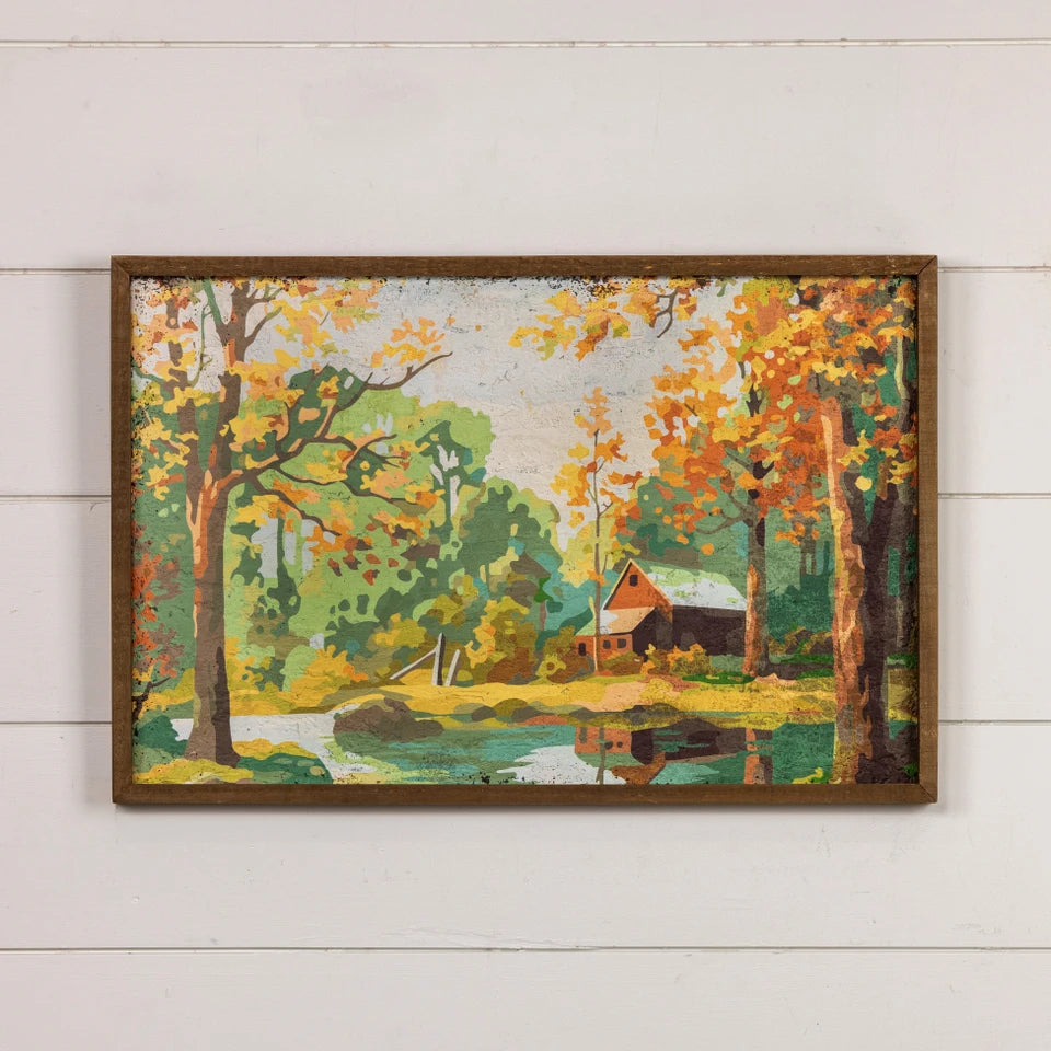 Ragon House Vintage Style Paint By Numbers Cabin In The Woods Print (September 15th - Wishlist Now)