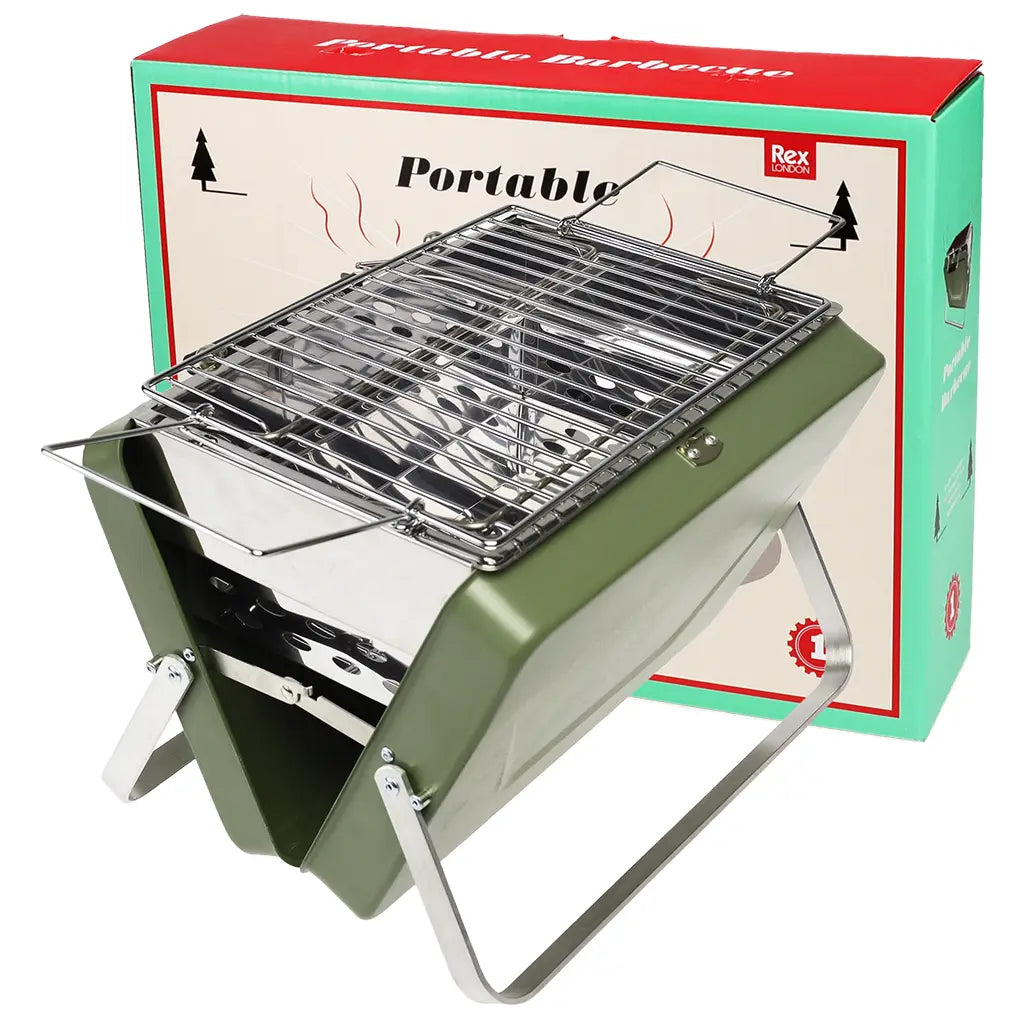 Rex Portable Suitcase BBQ - Khaki