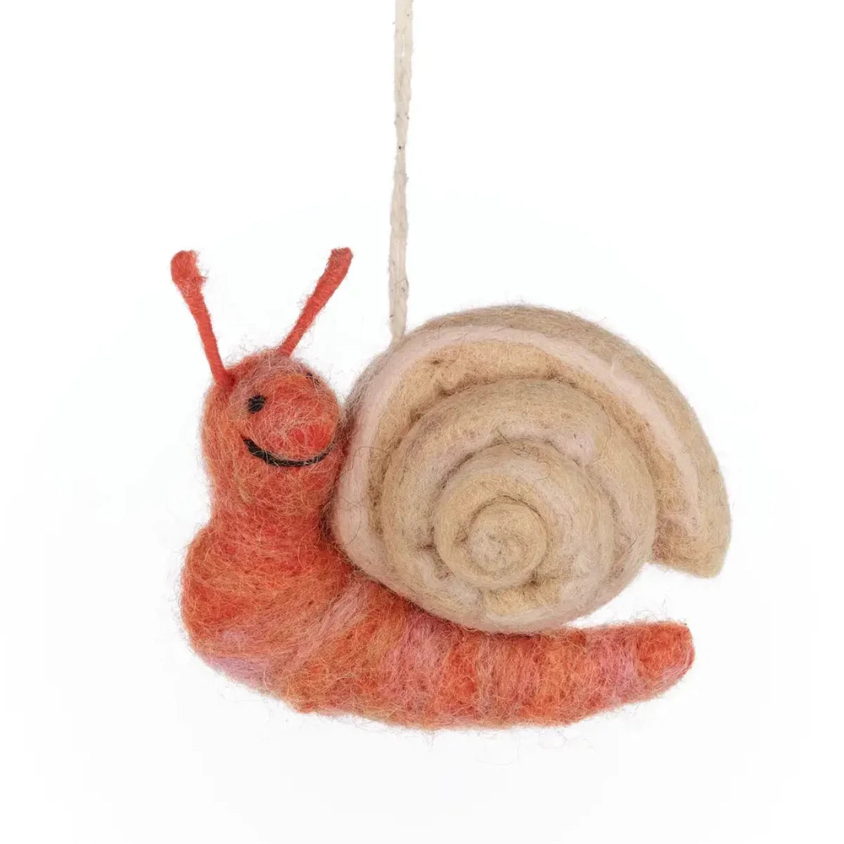 Felt So Good Handmade Felt Hanging Decoration - Snail
