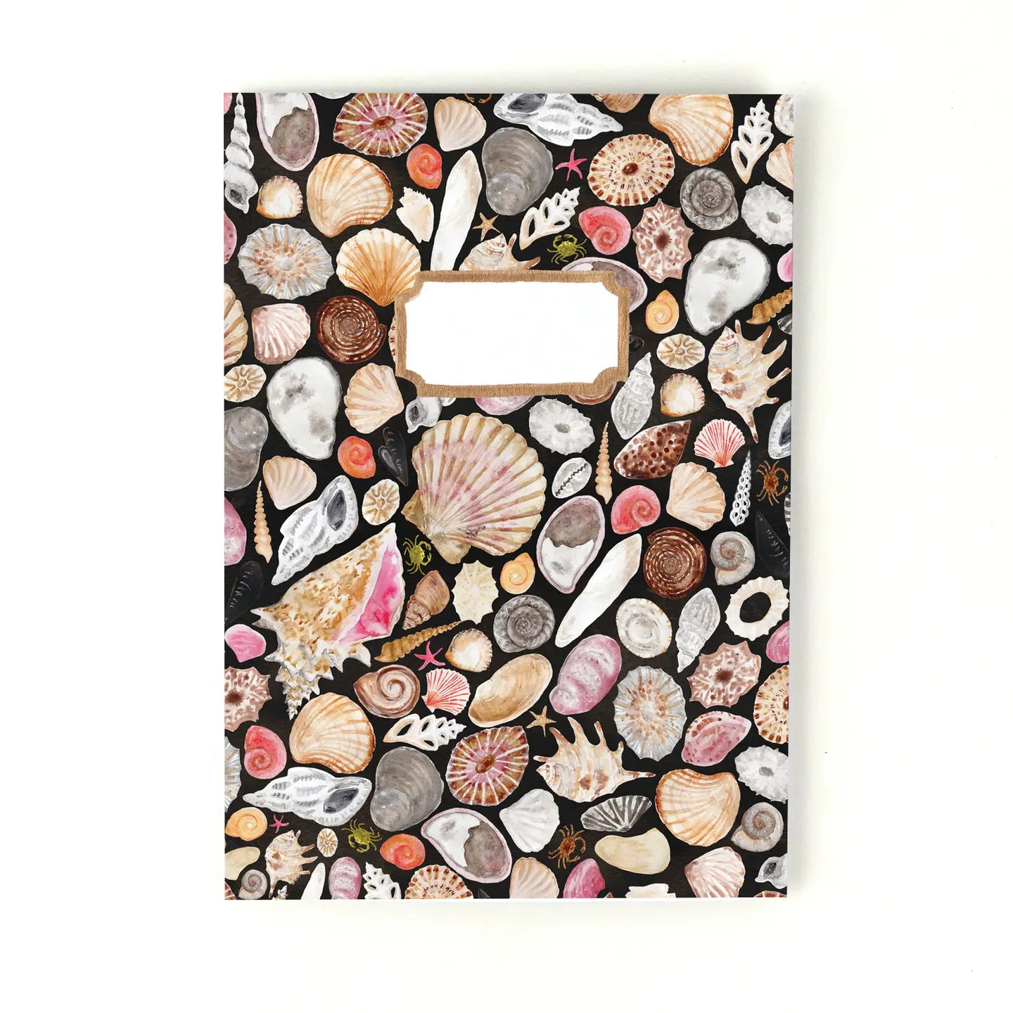 Bison Bindery A5 Recycled 36-Page Plain Notepad - Mollusca Sea Shell