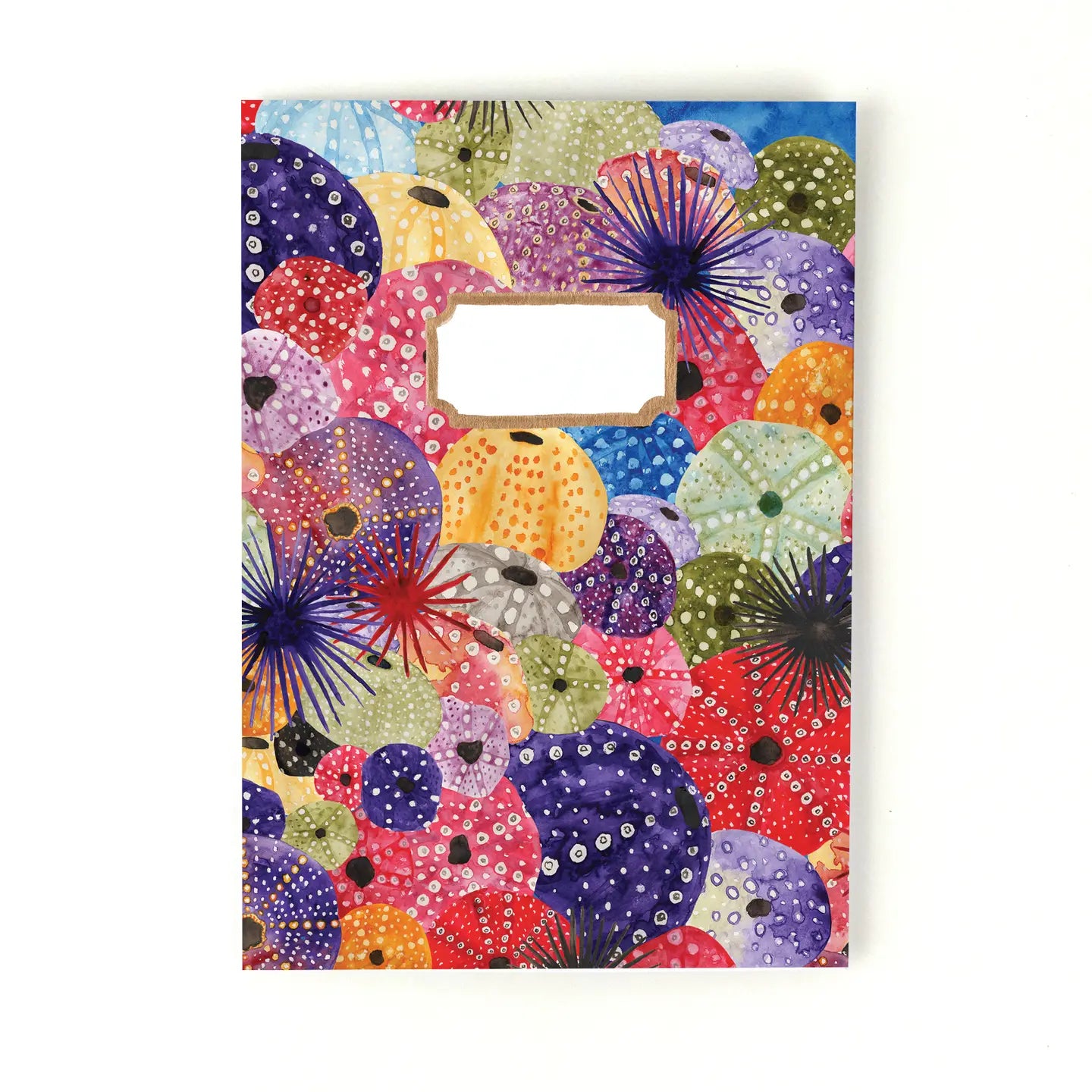 Bison Bindery A5 Recycled 36-Page Plain Notepad - Echinozoa Sea Urchin