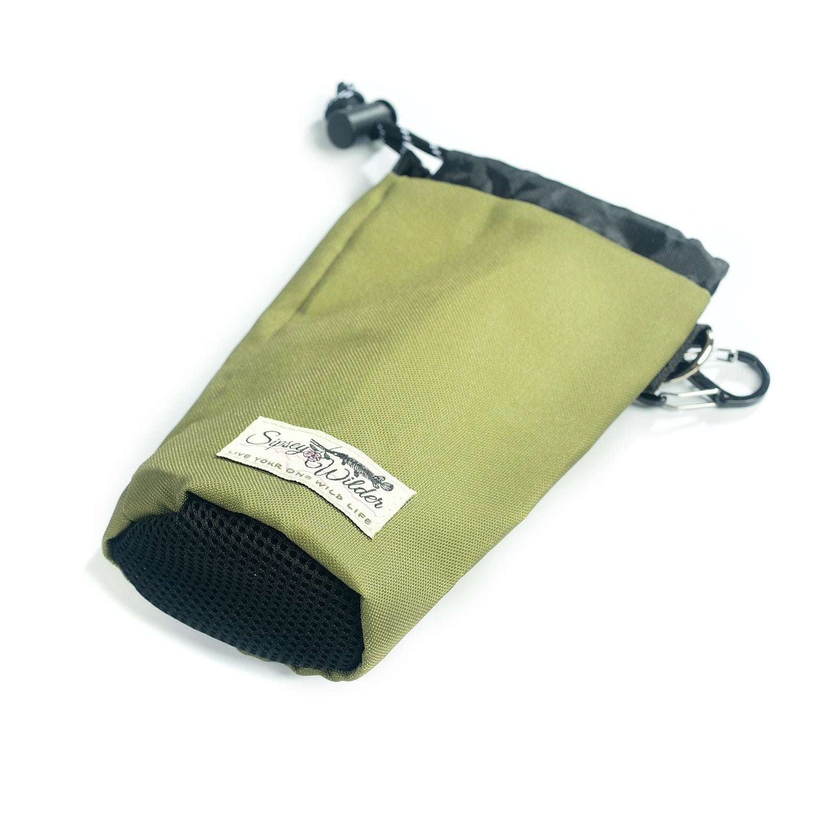 Sipsey Wilder Moss Green 22oz Water Bottle Holder With Waist Strap